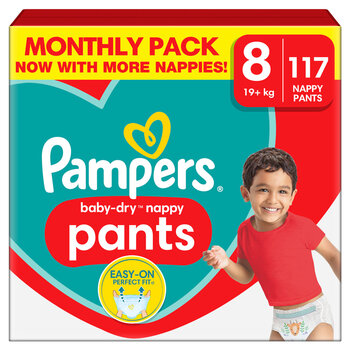 Pampers Baby Dry Pants Size 8, 117 Pack