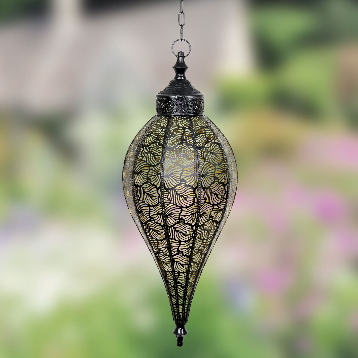 Exhart Battery Powered 82cm (32") Tall Hanging Outdoor Lantern Costco UK