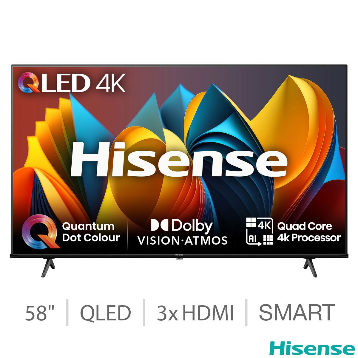 Hisense 58E7NQTUK 58 Inch QLED Freely Smart TV