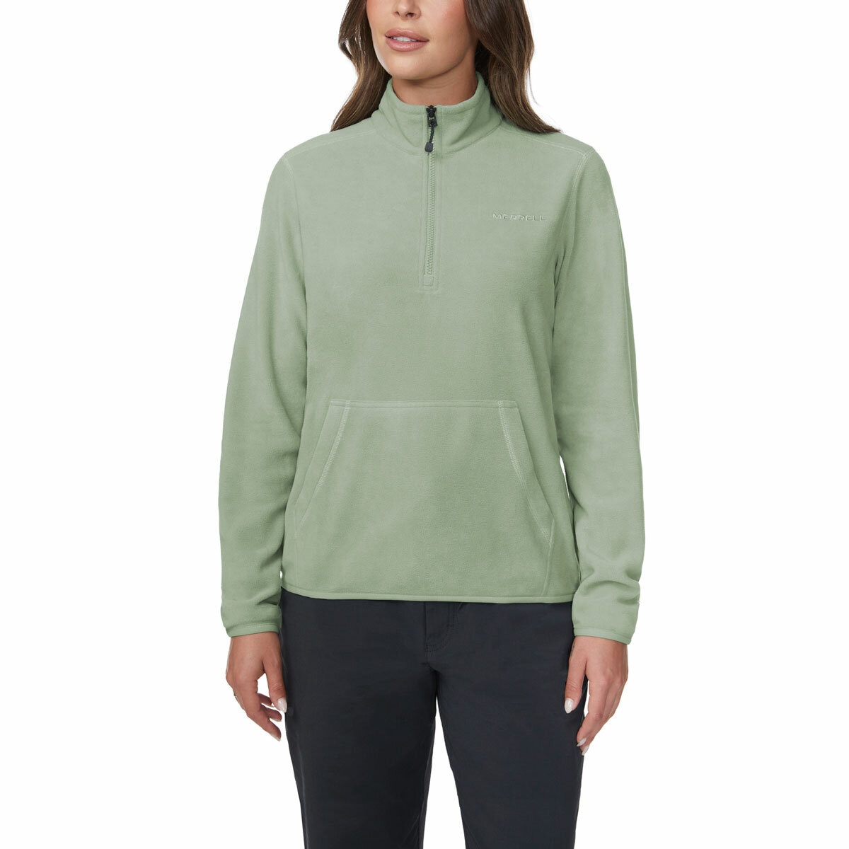 Merrell Ladies 1/4 Zip Fleece in Green Merrell Ladies 1/4 Zip Fleece in Green