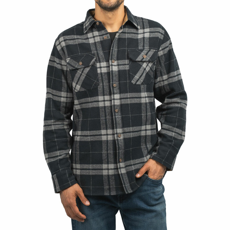 Jachs Mens Flannel Shirt & Thermal 2 Pack