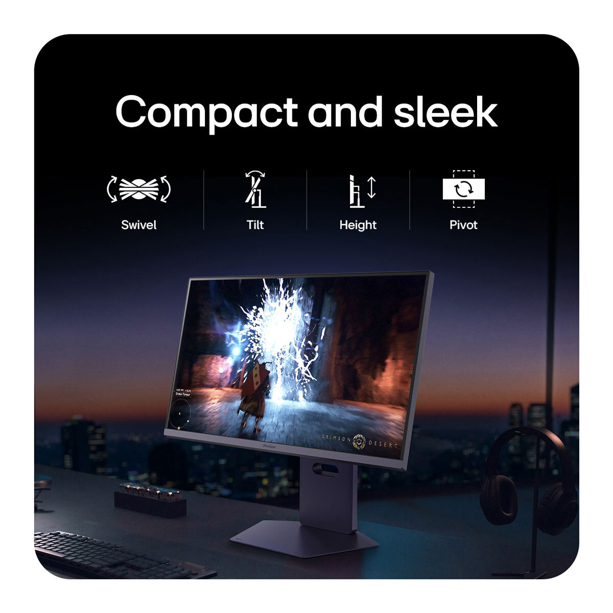 LG UltraGear 27 Inch 4K Ultra HD 240Hz IPS Gaming Monitor, 27G850A-B