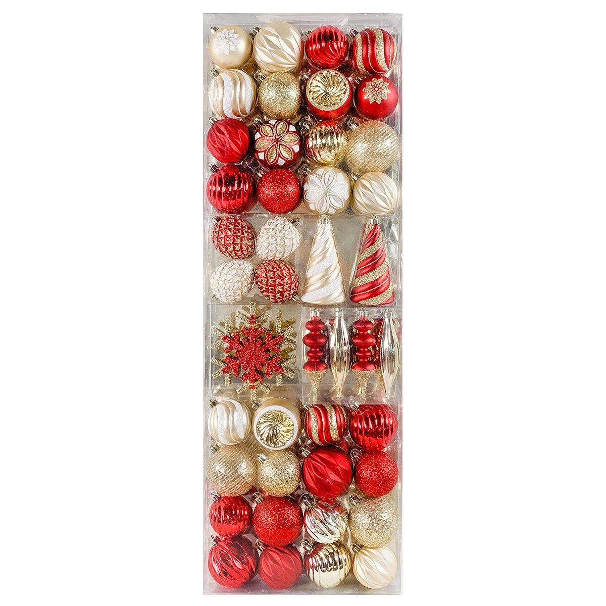 Buy 52 Piece Ornaments in Gold Included Image at Costco.co.uk