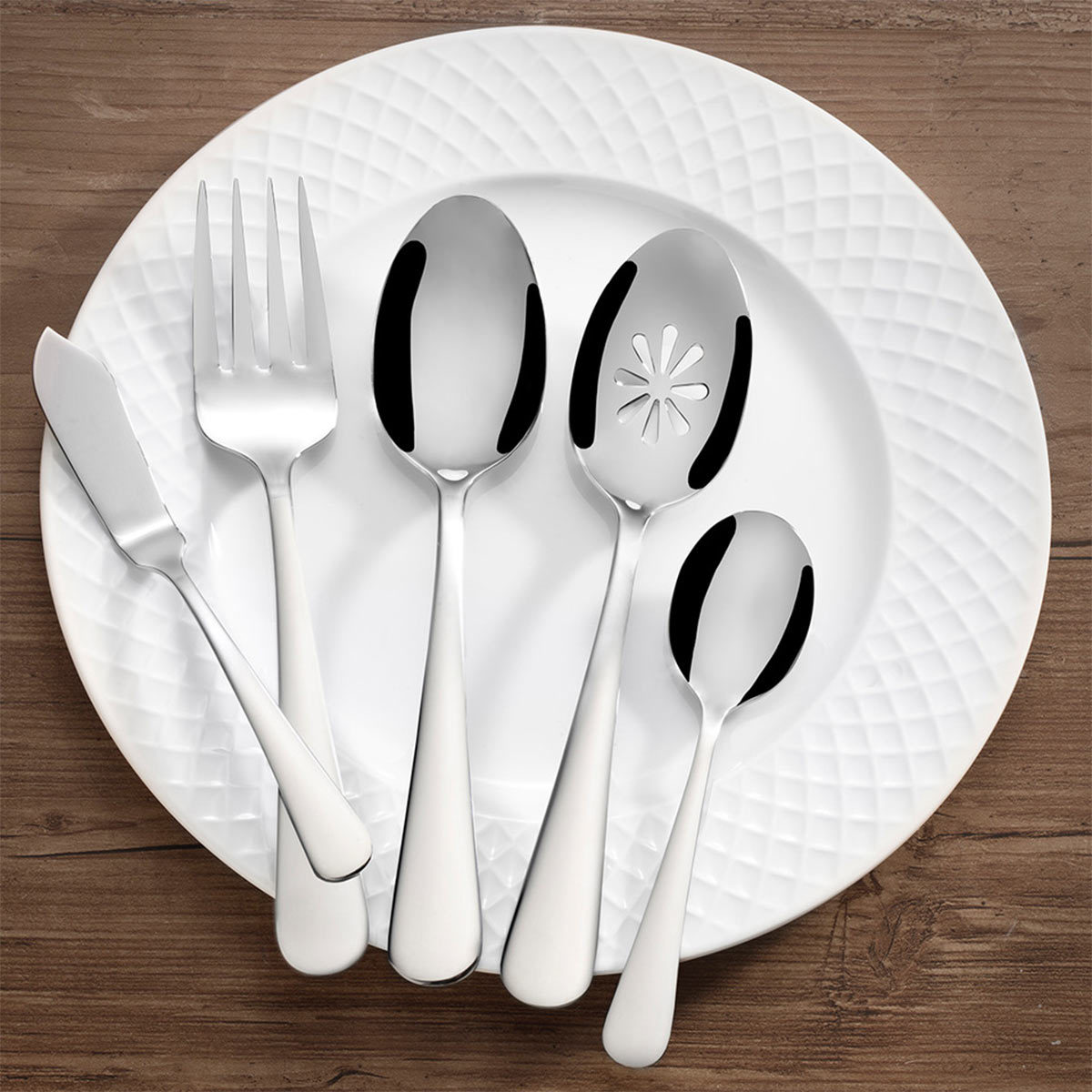 Mikasa Kinsley Stainless Steel Cutlery Set, 45 Pieces Costco UK