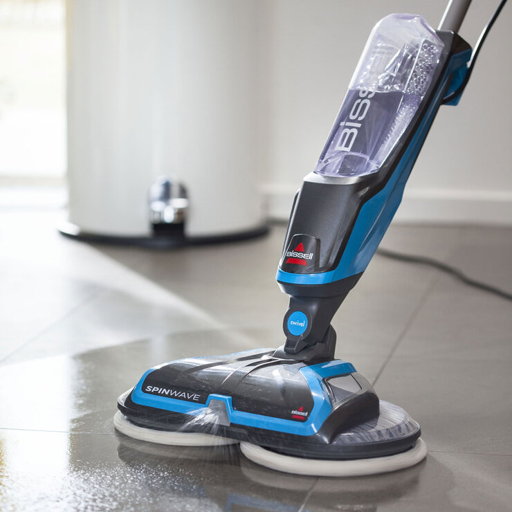 Lifestyle image of Bissell Spinwave cleaning floor