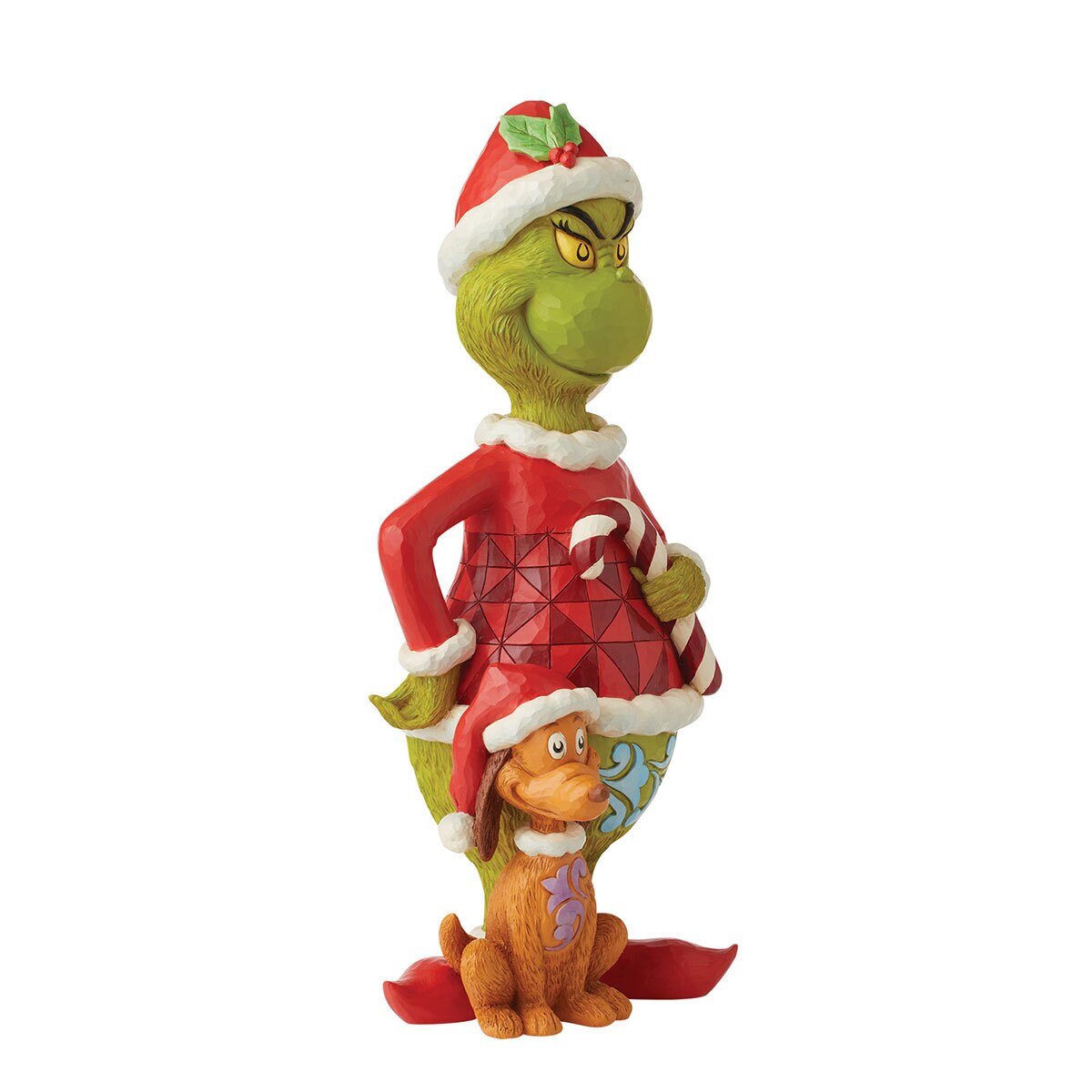 20 Inch (51cm) Grinch and Max Hand Painted Statue by Jim Shore