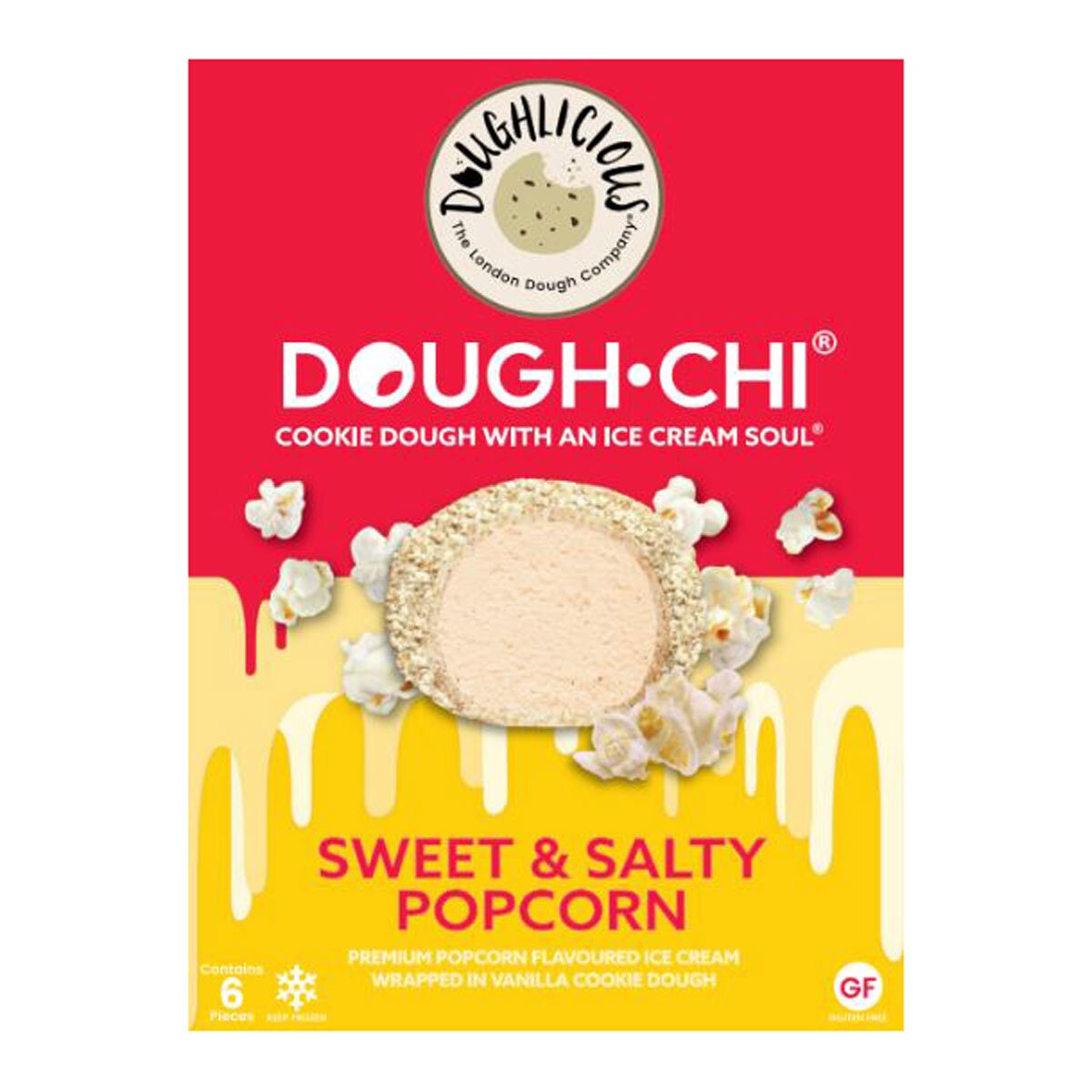 Doughlicious Dough Chi Sweet Salty Popcorn 2 x 6 x 34g
