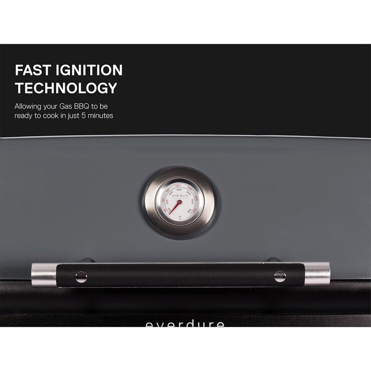 Everdure Force 2 Burner Gas Barbecue in Graphite