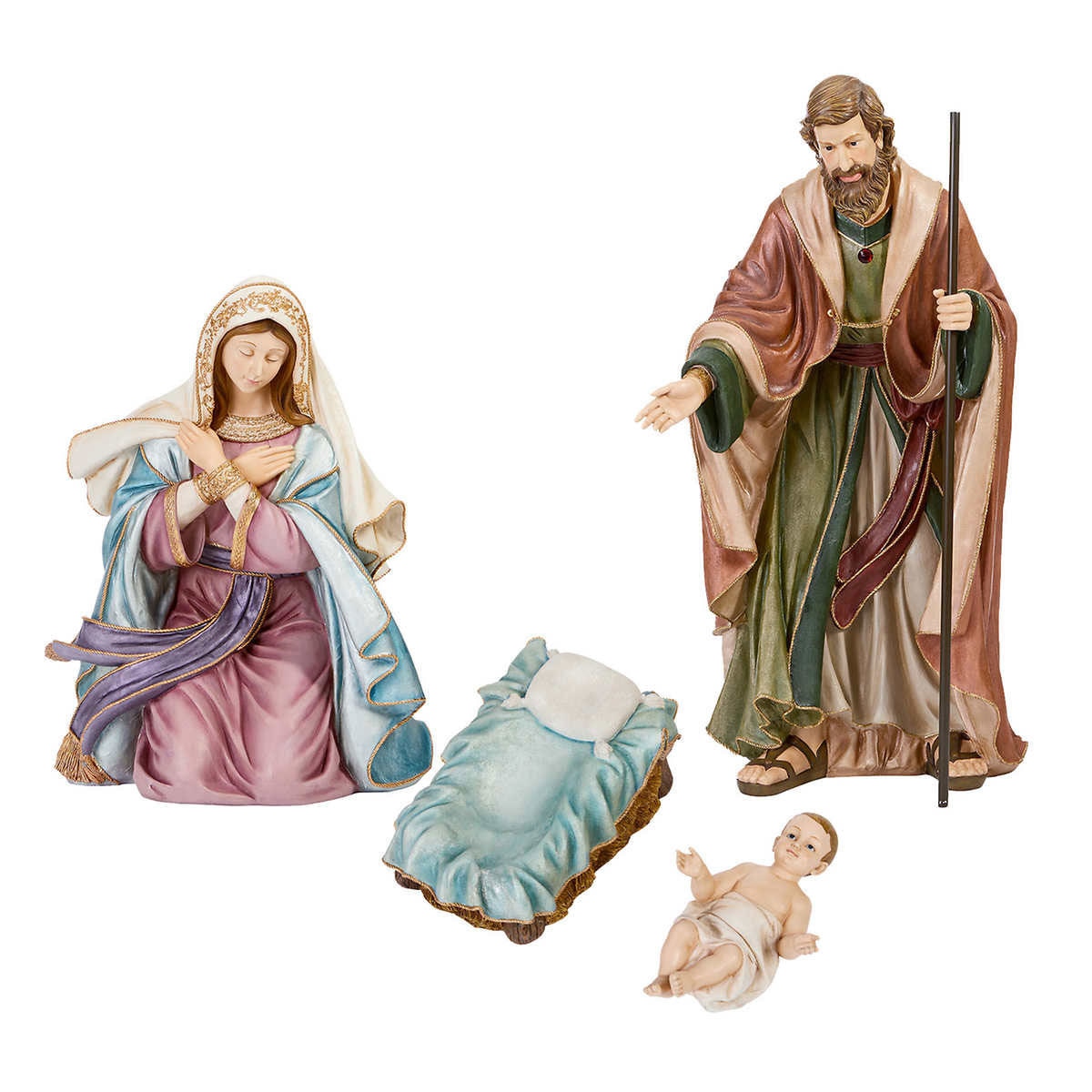 Indoor/Outdoor 9 Piece Handcrafted Christmas Nativity Set Costco UK