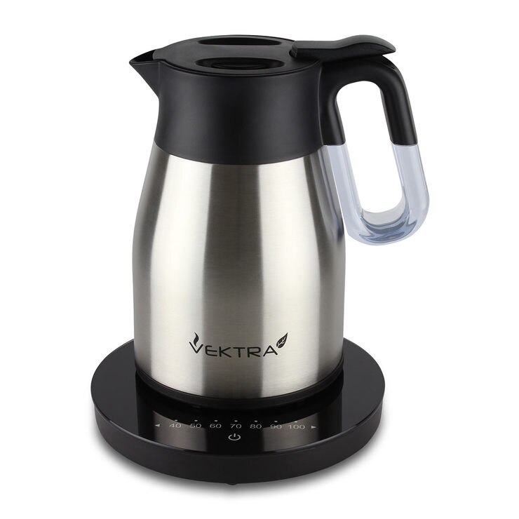Vektra Temperature Controlled Eco Vacuum Kettle in Stainless Steel, VEK1504 Costco UK