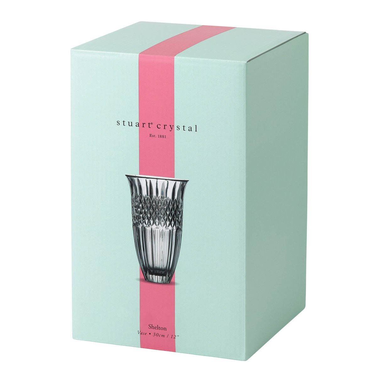 Stuart Shelton 30cm Lead Crystal Glass Vase Costco UK