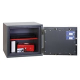 Cut out imahe of safe with door open