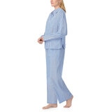 DKNY Ladies Cotton Blend Pyjama Set in Blue, Size Small