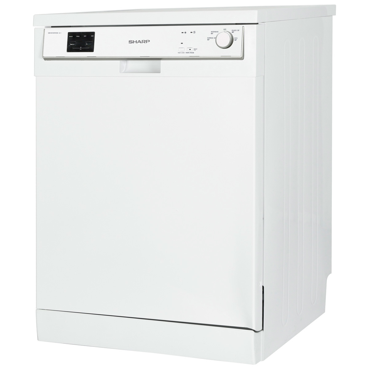 Sharp QW-HX13F472W, 13 Place Settings Dishwasher A++ Rated in White