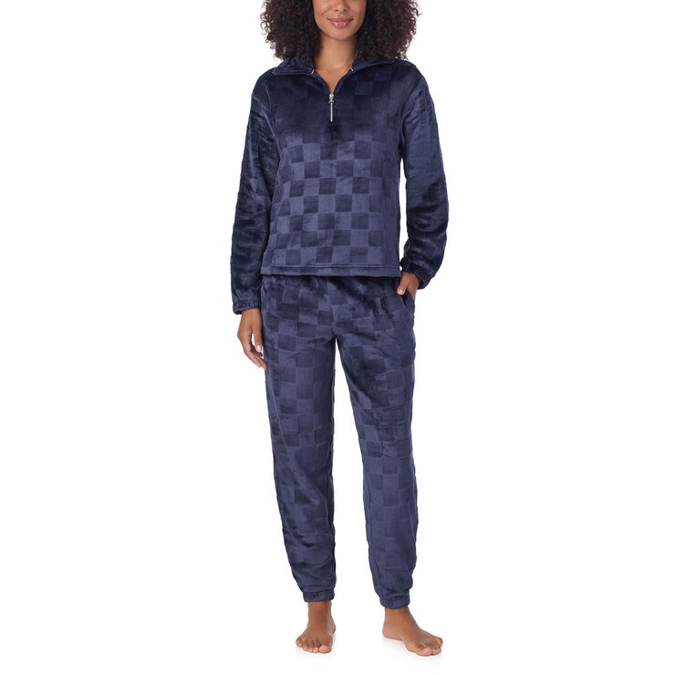 Jane & Bleecker Plush Lounge Set in Navy Jane & Bleecker Plush Lounge Set in Navy