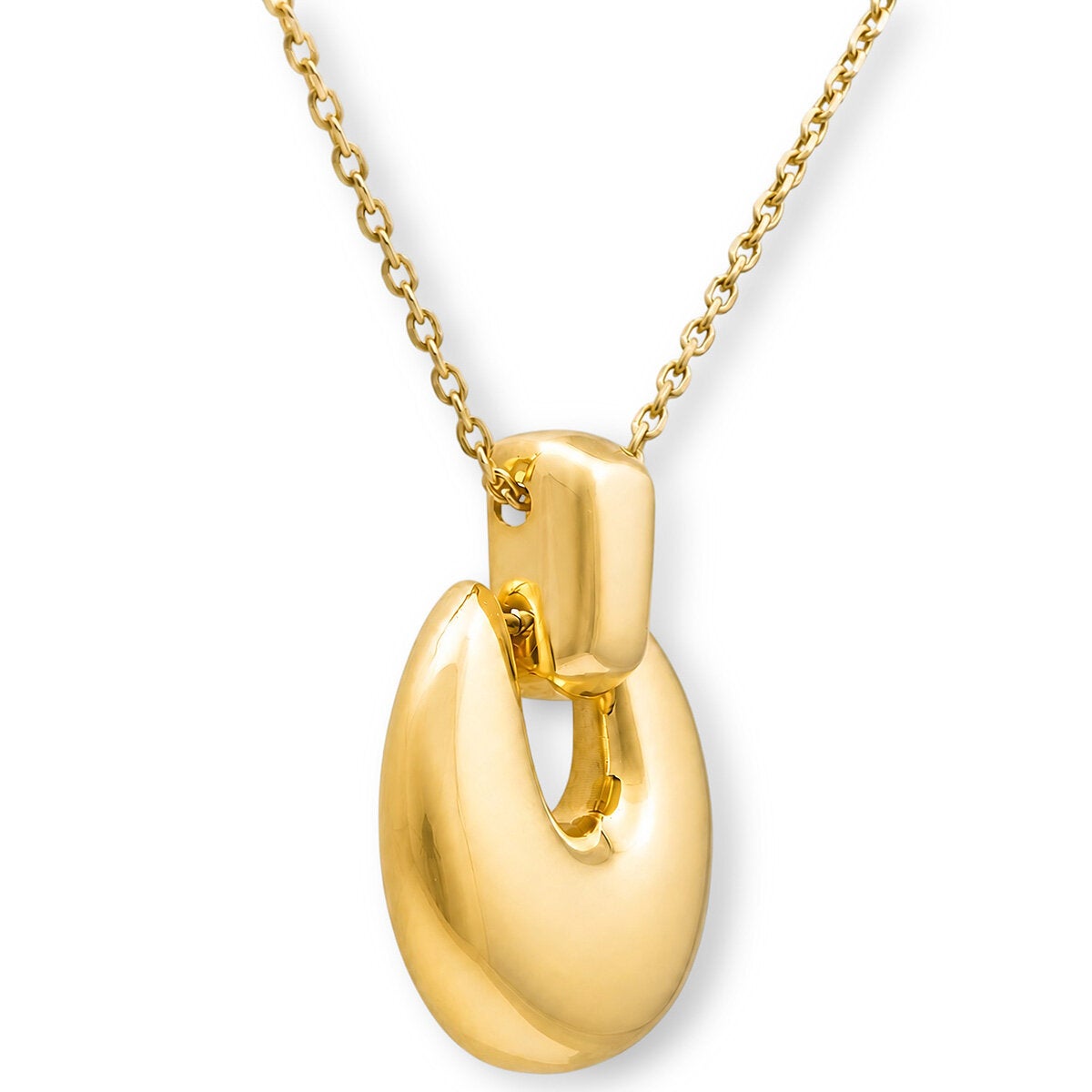 14ct Yellow Gold Plain Circle Drop Pendant 14ct Yellow Gold Plain Circle Drop Pendant