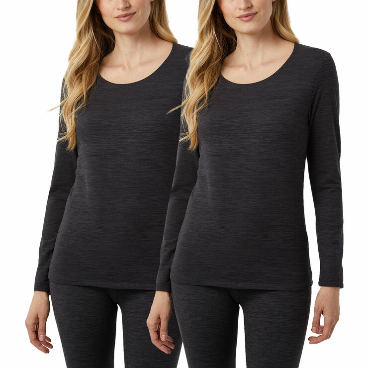 32 Degrees Heat Neo Plush Base Layer Top 2 Pack