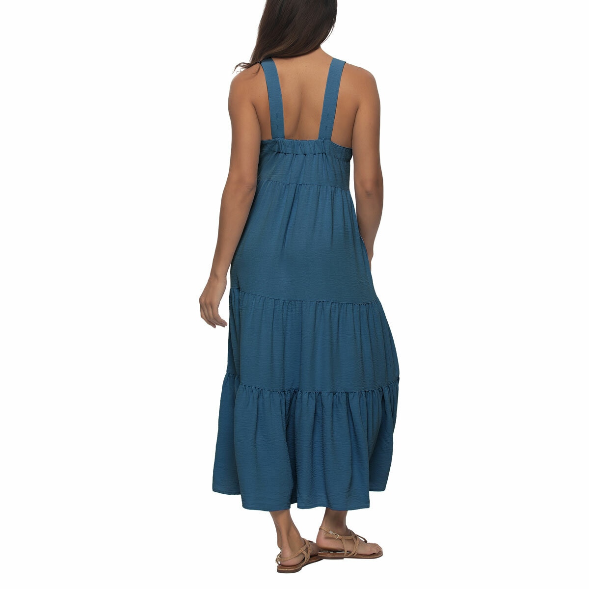 Jezebel Ladies Tiered Dress in Blue