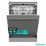 Hisense HS673A90XUK, 16 Place Settings Dishwasher, A Rated in Silver