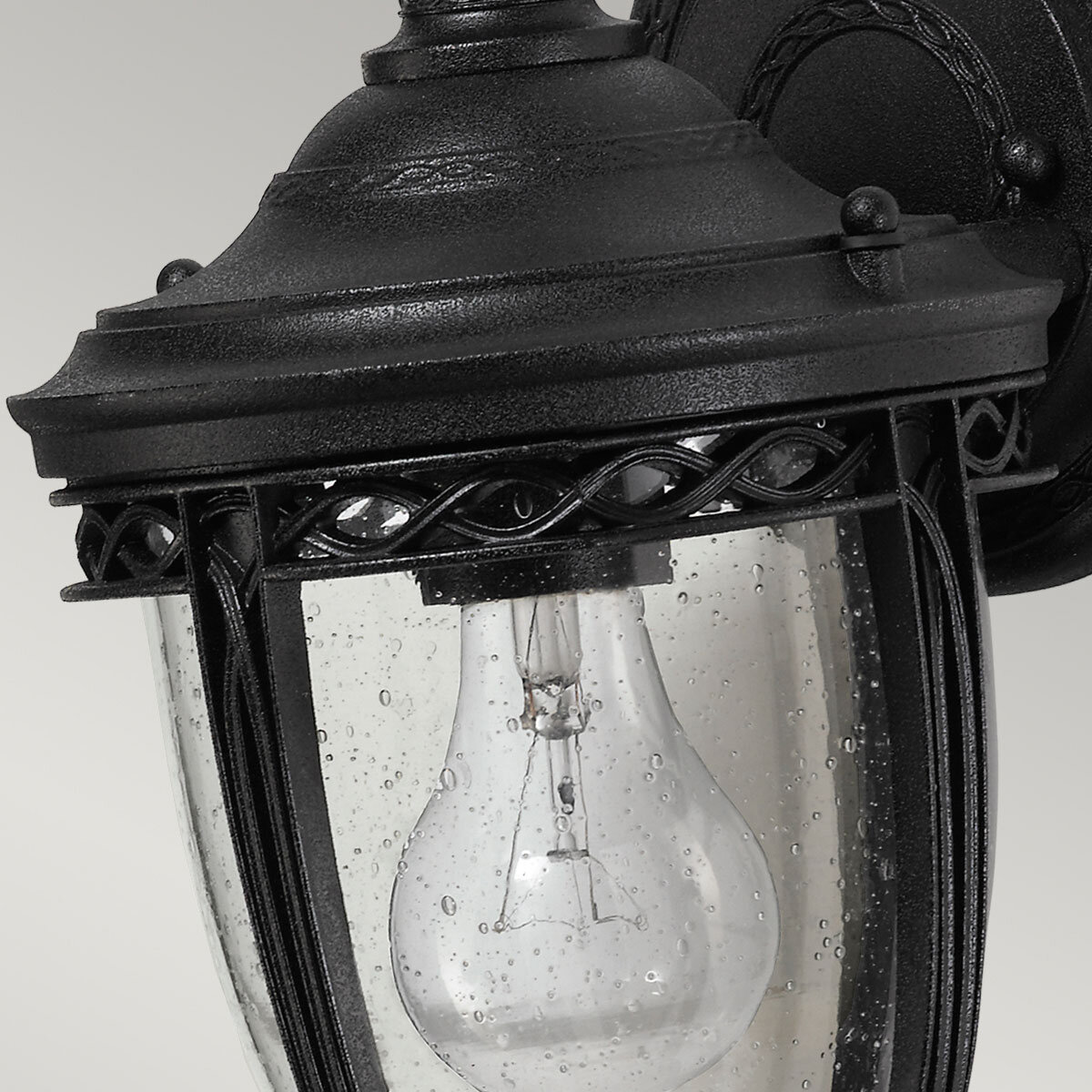 English Bridle 1 Light Small Wall Lantern - Black