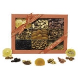 Walnut Tree Fruit & Nut Platter with Contents Laid In Front