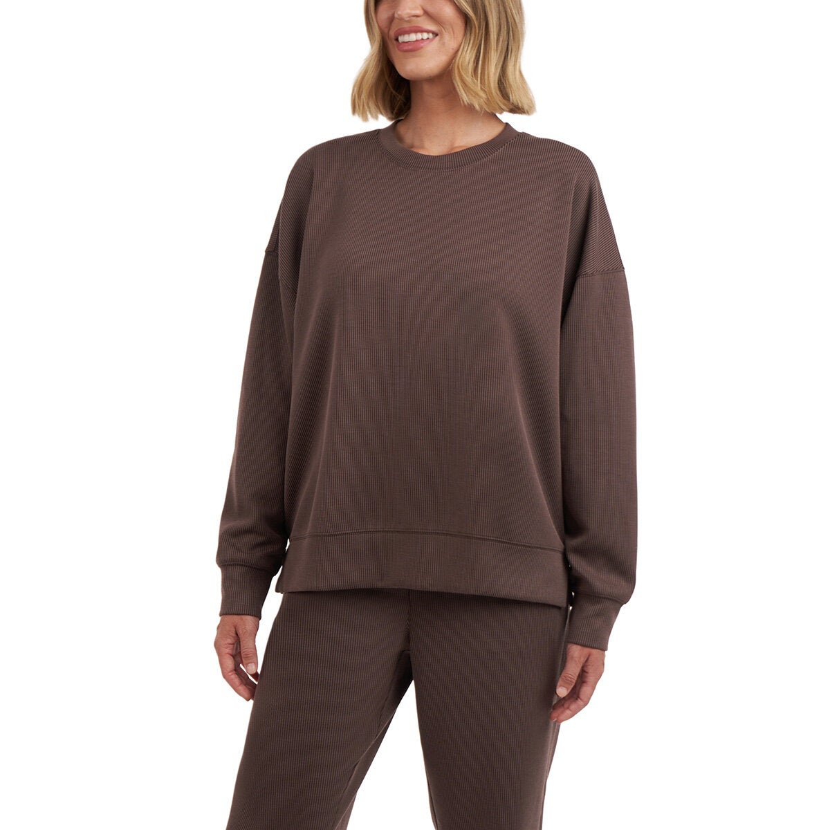 Kirkland Signature Ladies Active Ribbed Sweatshirt Kirkland Signature Ladies Active Ribbed Sweatshirt