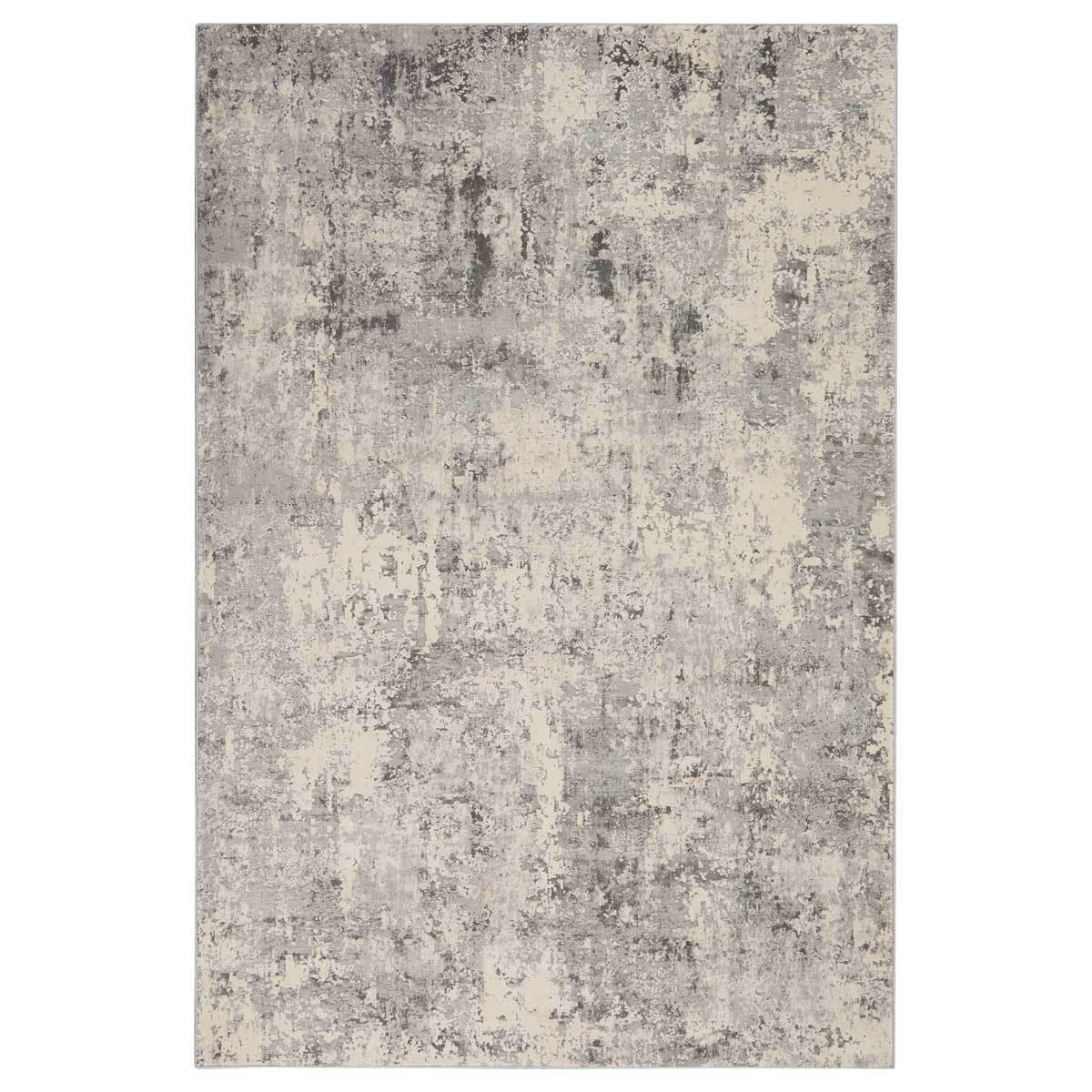 Rustic Textures Mottled Grey Rug, 160 x 221 cm