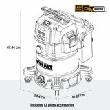 DEWALT® Wet & Dry Corded Vacuum Cleaner, 45 Litre with 2.1m Hose DEWALT® Wet & Dry Corded Vacuum Cleaner, 45 Litre with 2.1m Hose