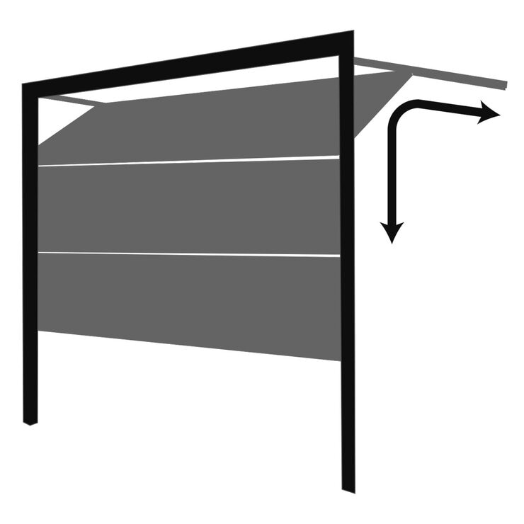 Cardale Rib Smooth Sectional ISO45 Door with Installation up to 2.286 metres width in 3 Colours