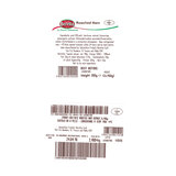 Back of pack label for 2 X 150G Pack of Beretta Roasted Ham