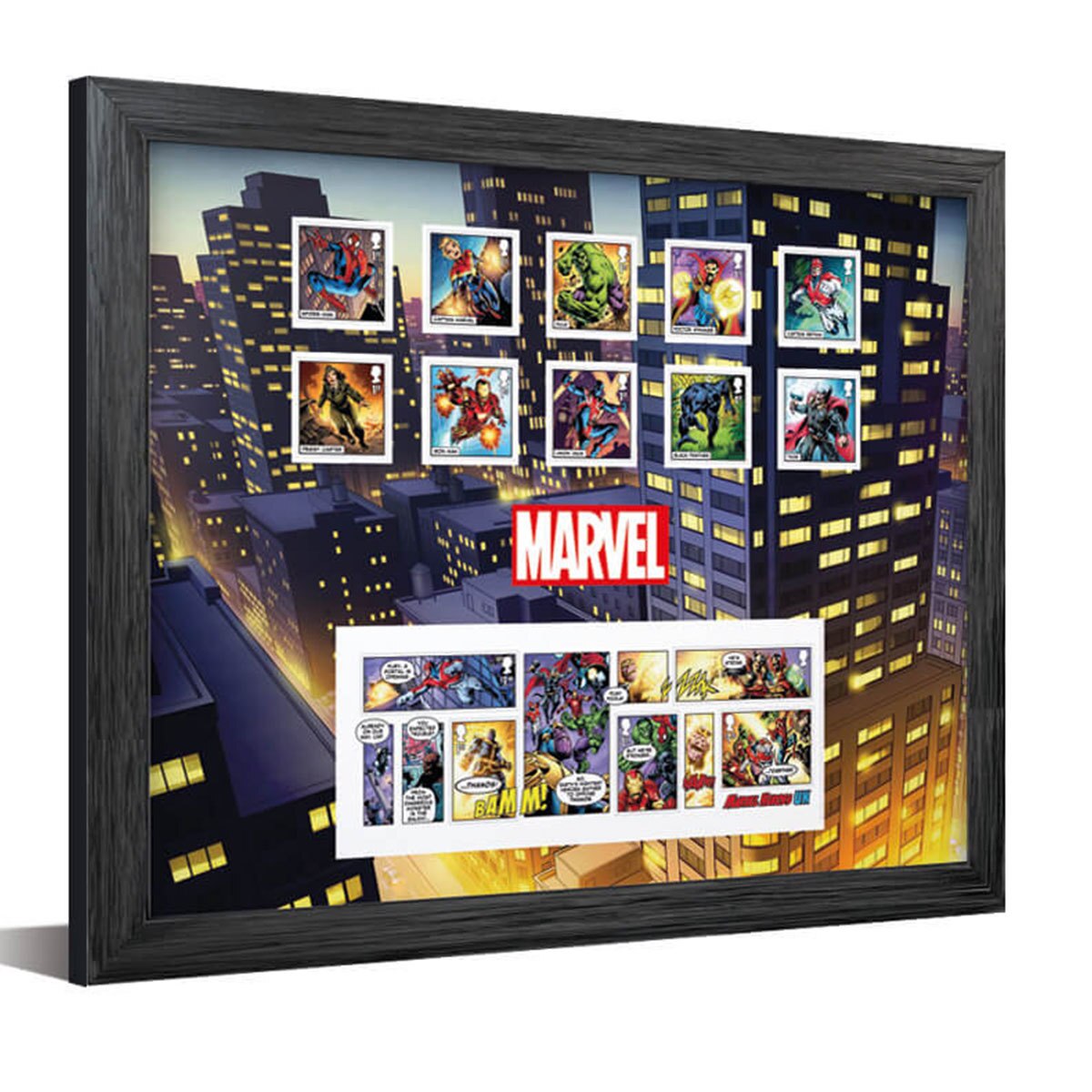 Marvel collection stamp set