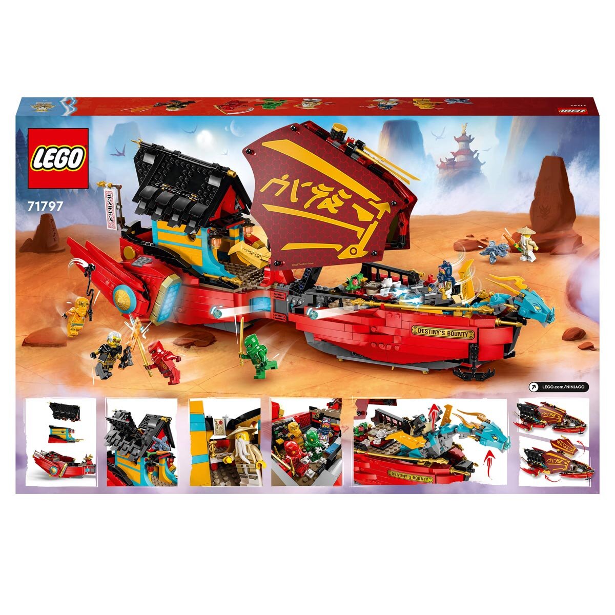 Buy LEGO Destiny's Bounty - race against time Back of Box Image at Costco.co.uk