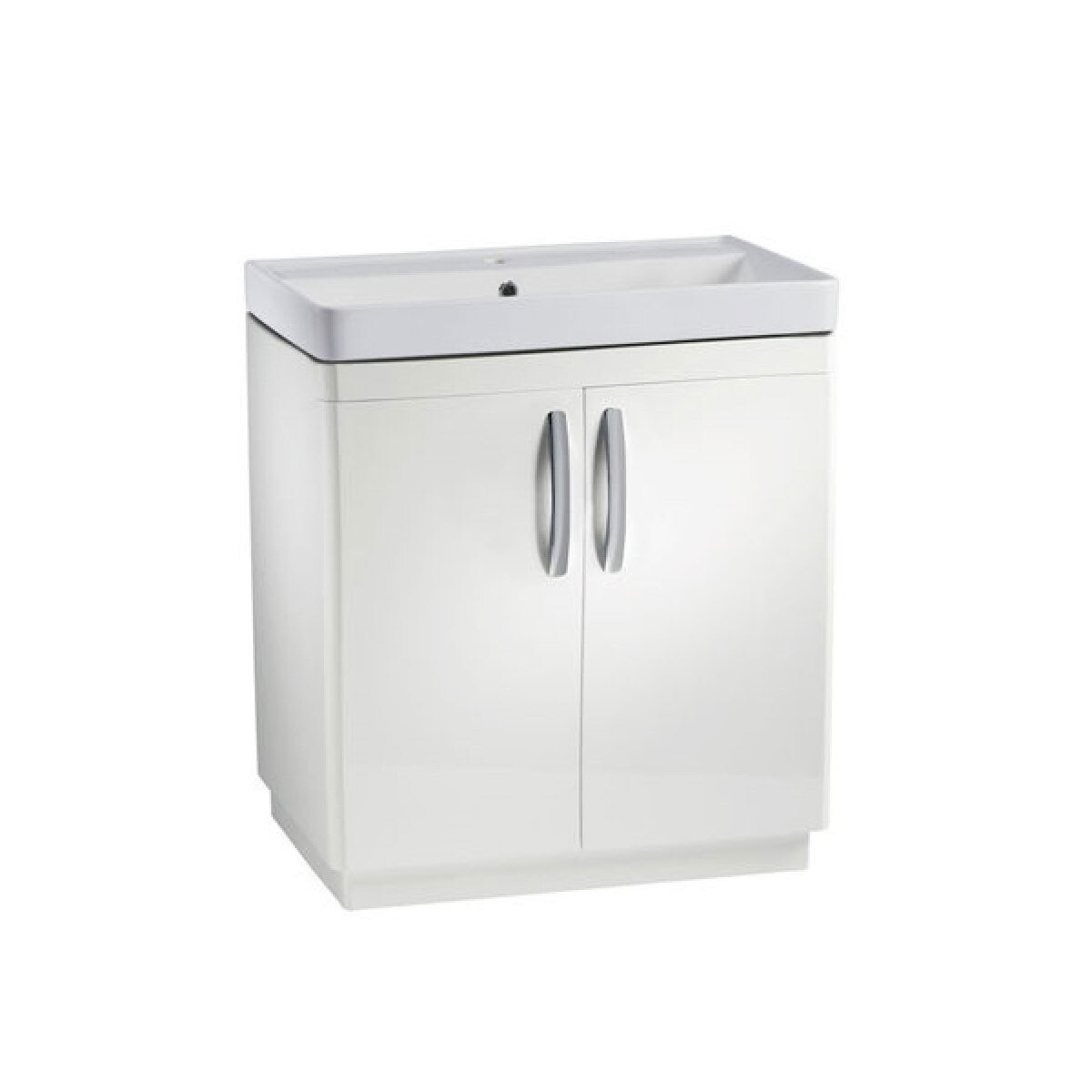 Tavistock Curve 800mm Floor Mounted 2 Door Vanity Unit in White