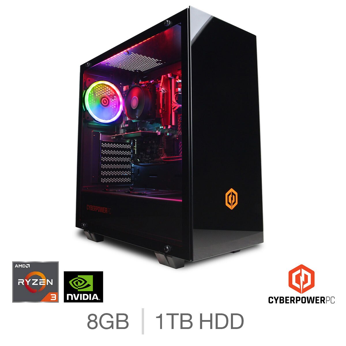 Cyberpower AMD Ryzen 3, 8GB RAM, 1TB HDD, NVIDIA GeForce GTX 1650
