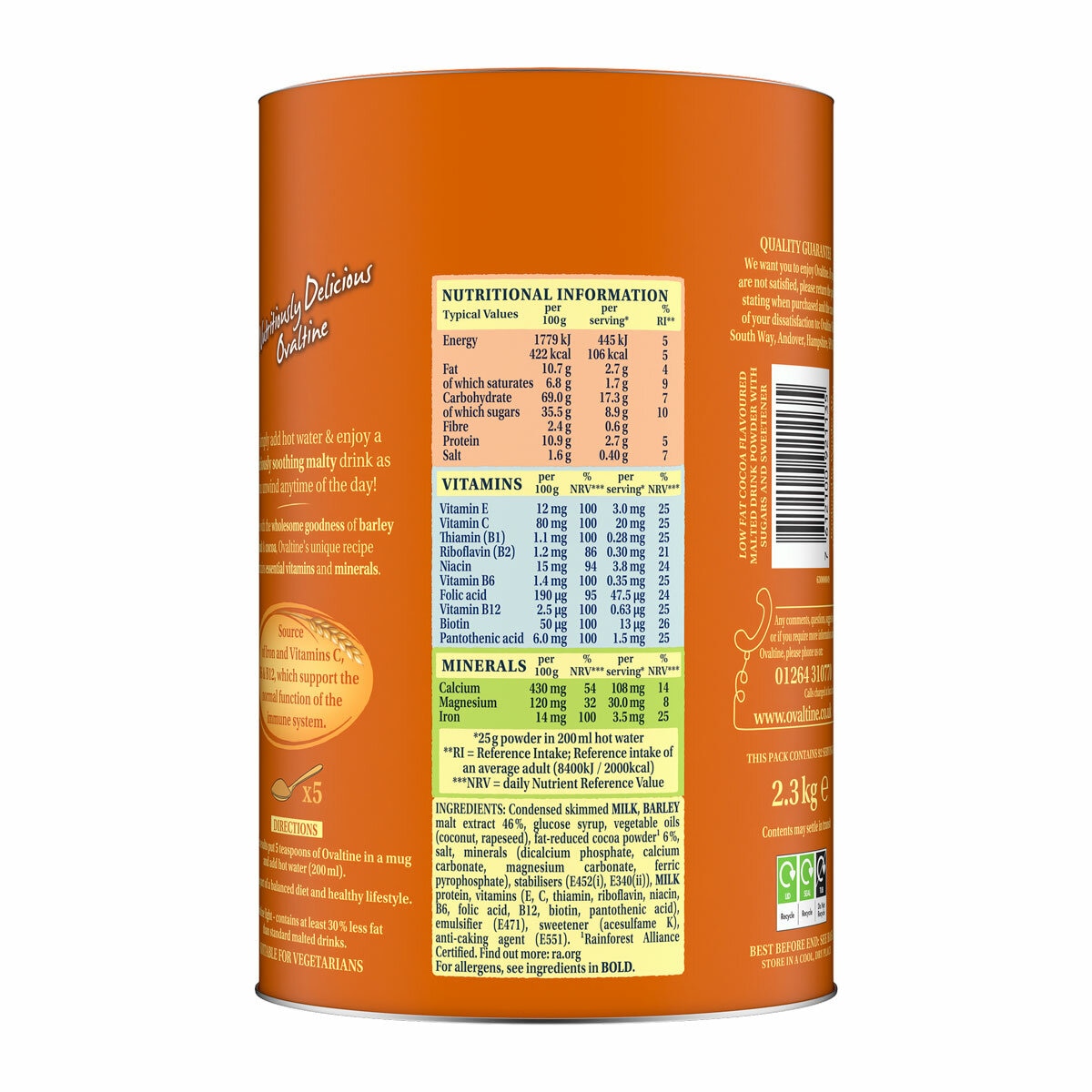 Ingredients and Nutritional Info