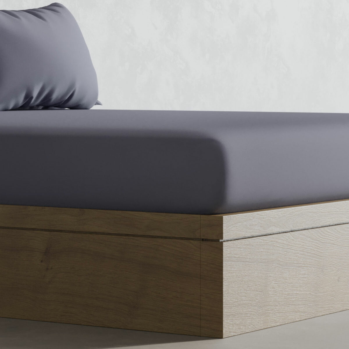 Panda 100% Bamboo Dark Grey Fitted Sheet in 5 Sizes Panda 100% Bamboo Dark Grey Fitted Sheet in 5 Sizes