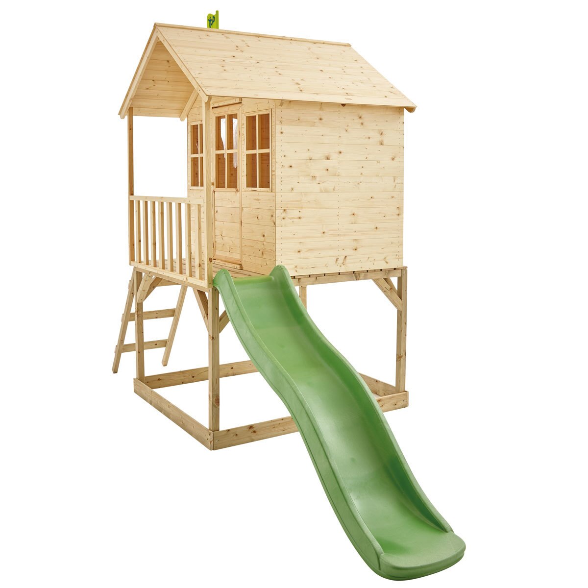 TP Hill Top Wooden Tower Playhouse With Slide (3 10 Years) Costco UK