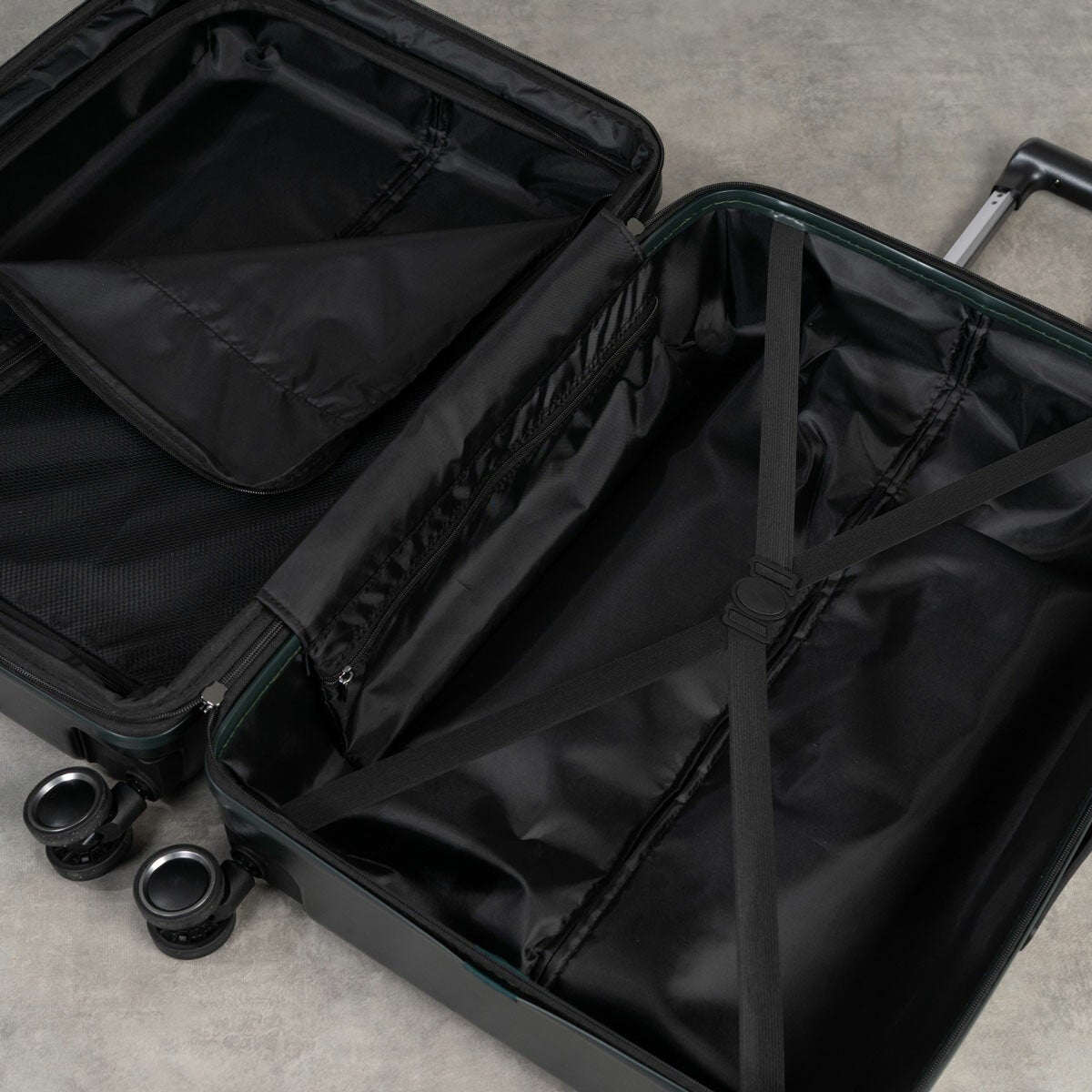 Rock Legacy Hardshell Suitcase 3pc set in Green