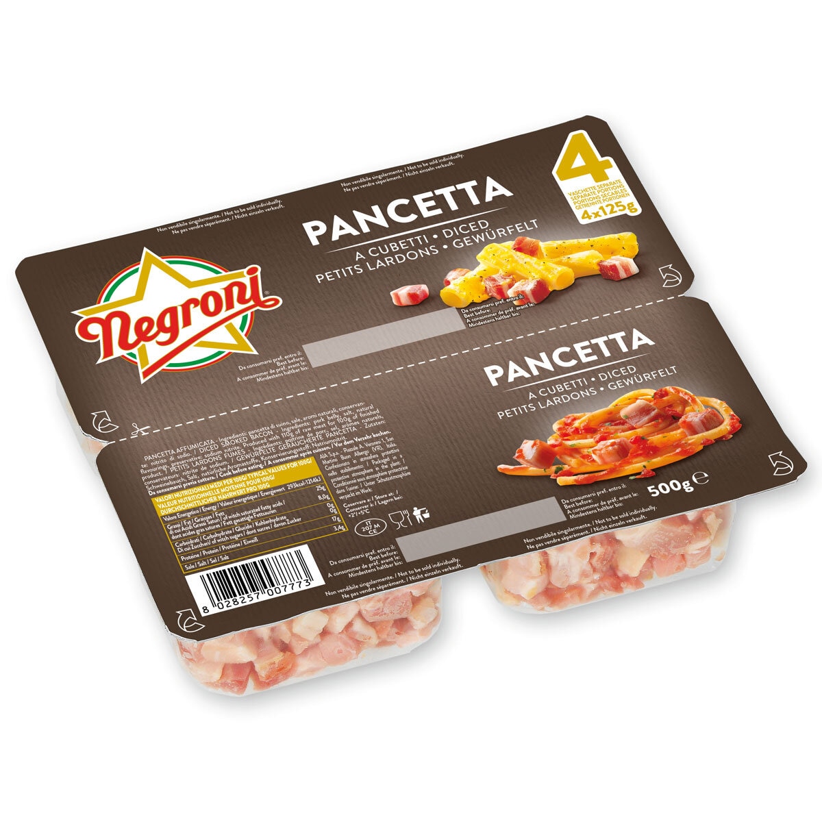 x 125g pack of Negroni Pancetta