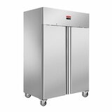 Contender RUS009 Commercial 1200L Double Door Fridge, D Rated in Stainless Steel