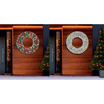 36 inch LED Ornament Wreath With LED lights