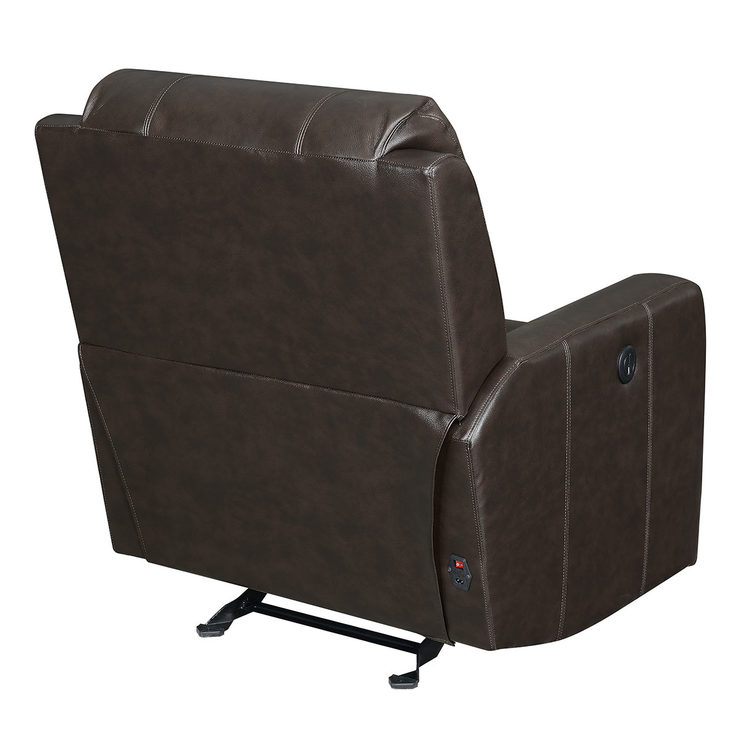 Pulaski Brown Leather Power Glider Recliner Chair Costco UK