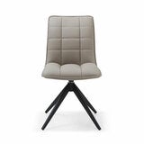Indus Valley Skylar Taupe Faux Leather Dining Chair, 2 Pack