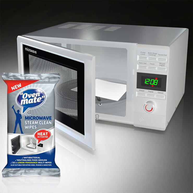 Oven Mate Microwave Steam Clean Wipes, 6 Pack Costco UK