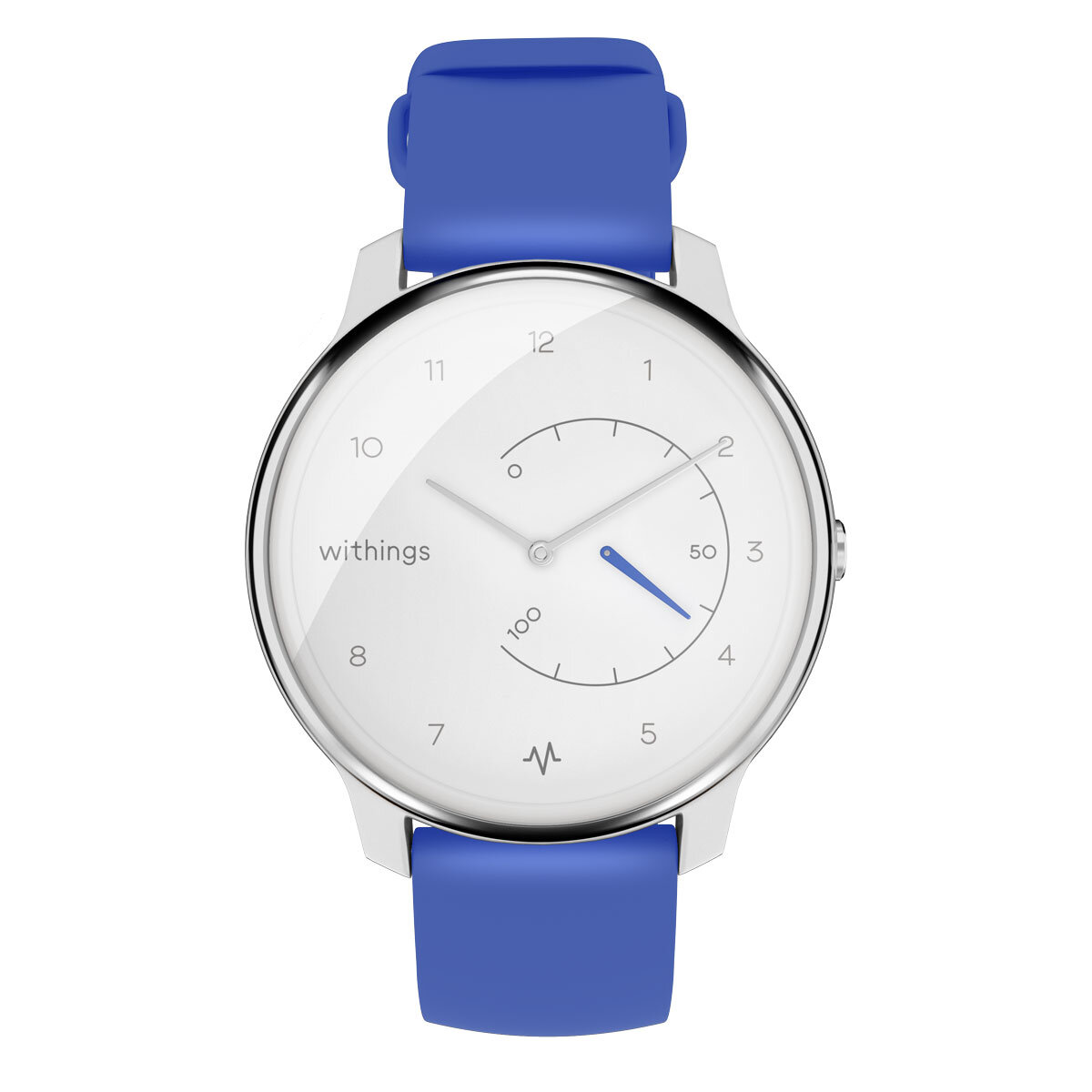 Front image of Withings Move ECG Smartwatch in Blue