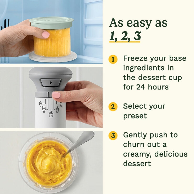 Lifestyle image of Cusinart Freeze Wand Ice Cream Maker easy to use