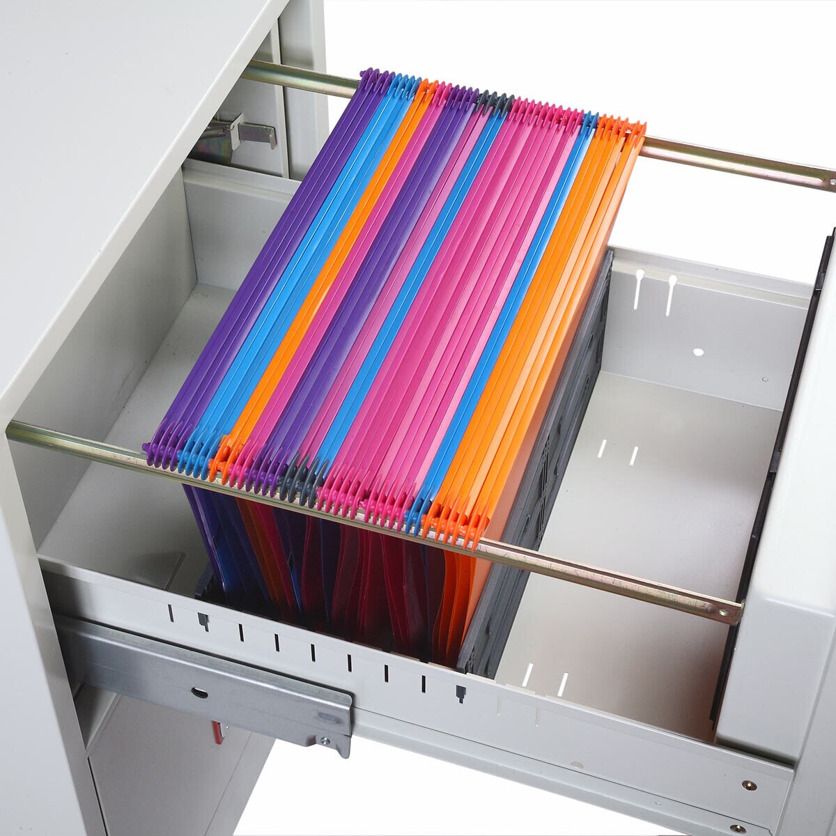 Close up image of open drawer