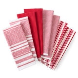 KitchenAid Printed Kitchen Towels Set 8 Pack in Red