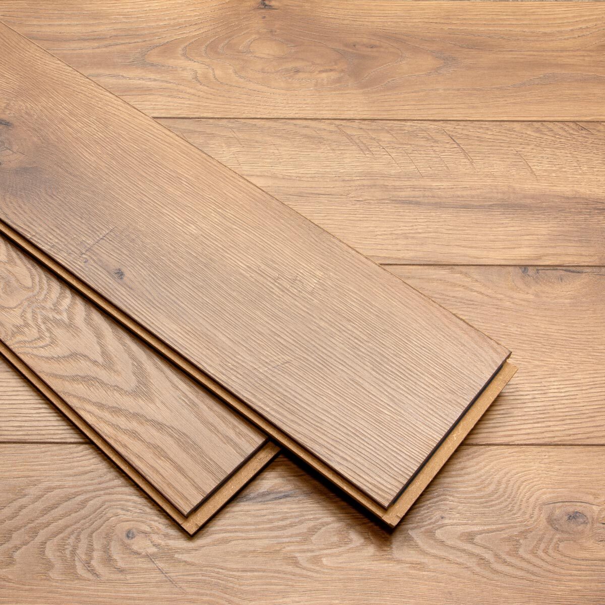 Close up image of flooring with two loose planks