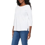 Kirkland Signature Ladies Boatneck Tee in White